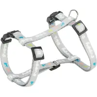 Trixie Junior Welpen-H-Geschirr mit Leine - hellgrau - 27–45 cm/10 mm