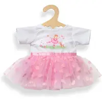 Heless Puppenbekleidung Ballerina Kleid rosa/weiß 35-45 cm