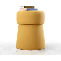 Hannah Home , Beans- FLF1209, Senf, Klassische Sitzsäcke, 50% Baumwolle / 50% Leinen