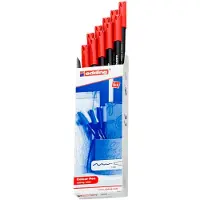 Edding E-1200, 10 Filzstifte, Rundspitze, 0,5 bis 1 mm rot