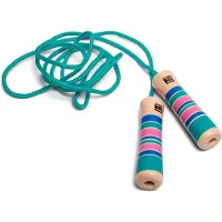 BS Toys Sprintseil Junior 2 Meter Baumwolle/Holz türkis
