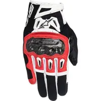 Alpinestars SMX-2 Air Carbon V2 Schwarz Rot Handschuhe Größe 3XL