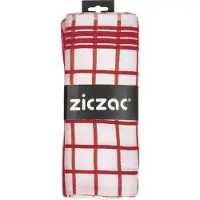 Ziczac Geschirrtuch Baumwolle Rot (3er Set)