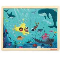 Topbright Toys TOP BRIGHT - Puzzle wooden ocean (100 el. )