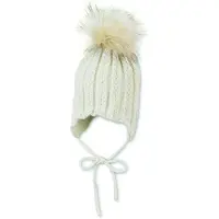 Sterntaler Strickmütze "Strickmütze", Mädchen, Gr. 39, beige (ecru), Mützen Strickmütze