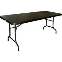 Bolero Rechteckiger Klapptisch Schwarz 183Cm
