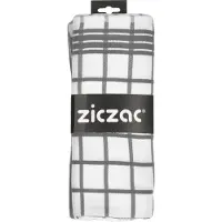 Ziczac Geschirrtuch Baumwolle Grau (3er Set)