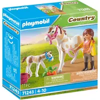 Playmobil Country Pferd mit Fohlen, 4 Jahr(e), Mehrfarbig, Kunststoff