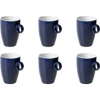 Maastricht porselein Maastricht Porzellan Becher Bart Colour Café 23 cl Blau 6 Stück