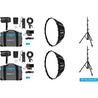Nanlite Forza 60 II LED Dual Kit (w/ Light Stand And Softbox)