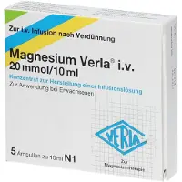 Verla Magnesium i.v. 20 mmol/10 ml K.z.H.e.Inf.Lsg 5 St Infusionslösungskonzentrat