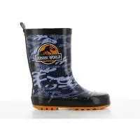 FLA Europe Kinder Gummistiefel, Jurassic World, JW1250, Wasserdichte Schuhe, Lizenzierte Schuhe, Schwarz 28