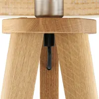 HerzBlut Holz Stehlampe Elli, Holz hell, für Wohn- / Esszimmer, Holz, Skandinavisch, Stehlampe