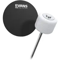 Evans Cordura Single EQ schwarz Nylon Patch 2er Set