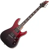 Schecter Omen Extreme-6 Black Red Fade