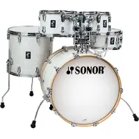 Sonor AQ2 20 5-teiliges Schlagzeug mit Hardware und Hocker White Pearl