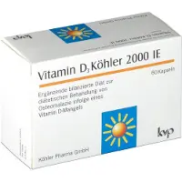 Kvp Vitamin D3 Köhler 2.000 I.e. Kapseln 60 St
