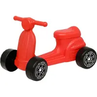 Plasto Scooter mit Flüsterrädern - Rot - - One Size - Laufräder
