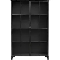 Nordal Downtown Eisenschrank - schwarz 120x36x185cm