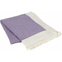 Broste Copenhagen Mona Plaid lila - 130x180cm