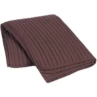 Broste Copenhagen Sena kariertes Aubergine - 130x180cm