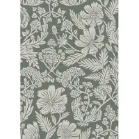 Kek Amsterdam Blumentapete grün 100x280cm FR-004