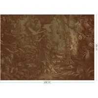 Kek Amsterdam Tropische Landschaften Goldtapete MW-063 - 400x280cm