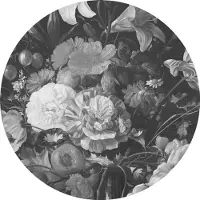 Kek Amsterdam Goldenes Zeitalter Blumen Tapete Kreis SC-009 ø142,5 cm