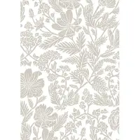 Kek Amsterdam Gezeichnete Blumentapete 100x280cm beige