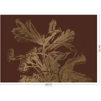 Kek Amsterdam Gravierte Blumen Goldtapete MW-027 - 400x280cm
