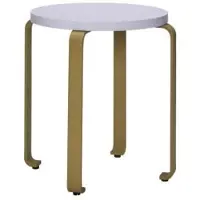 Hubsch Smile Hocker hellblau/khaki