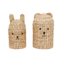OYOY Körbe für Bären und Kaninchen, 2er-Set