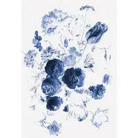 Kek Amsterdam Königliche blaue Blumen I Blumentapete