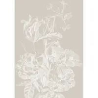Kek Amsterdam Gravierte Blumentapete WP-749 grau 400x280cm