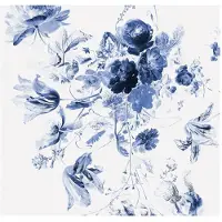 Kek Amsterdam Royal Blue Flowers III Blumentapete