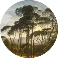 Kek Amsterdam Goldenes Zeitalter Landschaften Tapete Kreis CK-011 - ø190cm