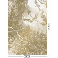 Kek Amsterdam Tropische Landschaften Goldtapete MW-064 - 200x280cm