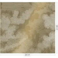 Kek Amsterdam Gravierte Wolken Goldtapete MW-011- 300x280cm