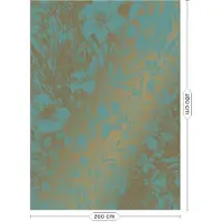 Kek Amsterdam Gravierte Blumen Goldtapete MW-019 - 200x280cm