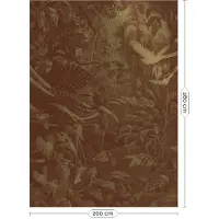 Kek Amsterdam Tropische Landschaften Goldtapete MW-061 - 200x280cm