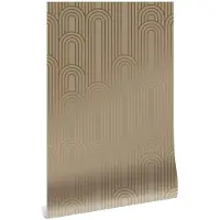 Kek Amsterdam Goldene Linien Tapete 100x280cm Nude / Gold MW-089