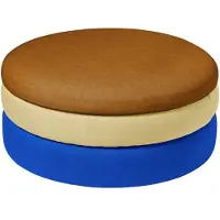 Broste Copenhagen Teichhocker Blau/Sand/Ocker Ø68cm