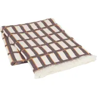 Broste Copenhagen Isa kariert braun - 130x180cm