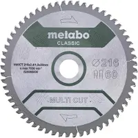 Metabo 628066000 Kreissägeblatt Für Holz 216 Mm
