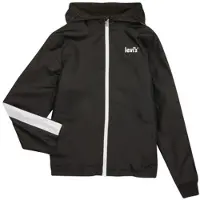 Levi's Windbreaker KIDS "LVB CORE WINDBREAKER", Herren, Gr. 16 (176), schwarz, Web, Obermaterial: 100% Polyester, unifarben, regular fit normal, Bündchen, Jacken Windbreaker, mit Logo Print for BOYS