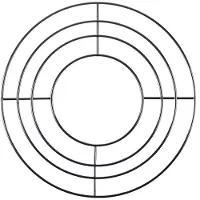 Omnia Aufbackgitter aus Edelstahl Ø 22,5cm