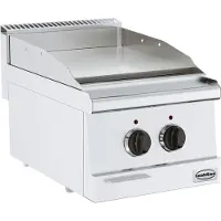 CombiSteel Elektro Grillplatte 3,6 kW – glatt, Tischgerät, 400V