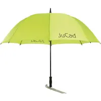 JUCAD Teleskopischer Regenschirm mit Schaft