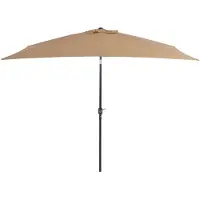 vidaXL Sonnenschirm mit Metall-Mast 300x200 cm Taupe