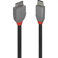 Lindy 36622, 2 m, USB C, Micro-USB B, USB 3.2 Gen 1 (3.1 Gen 1), Schwarz
